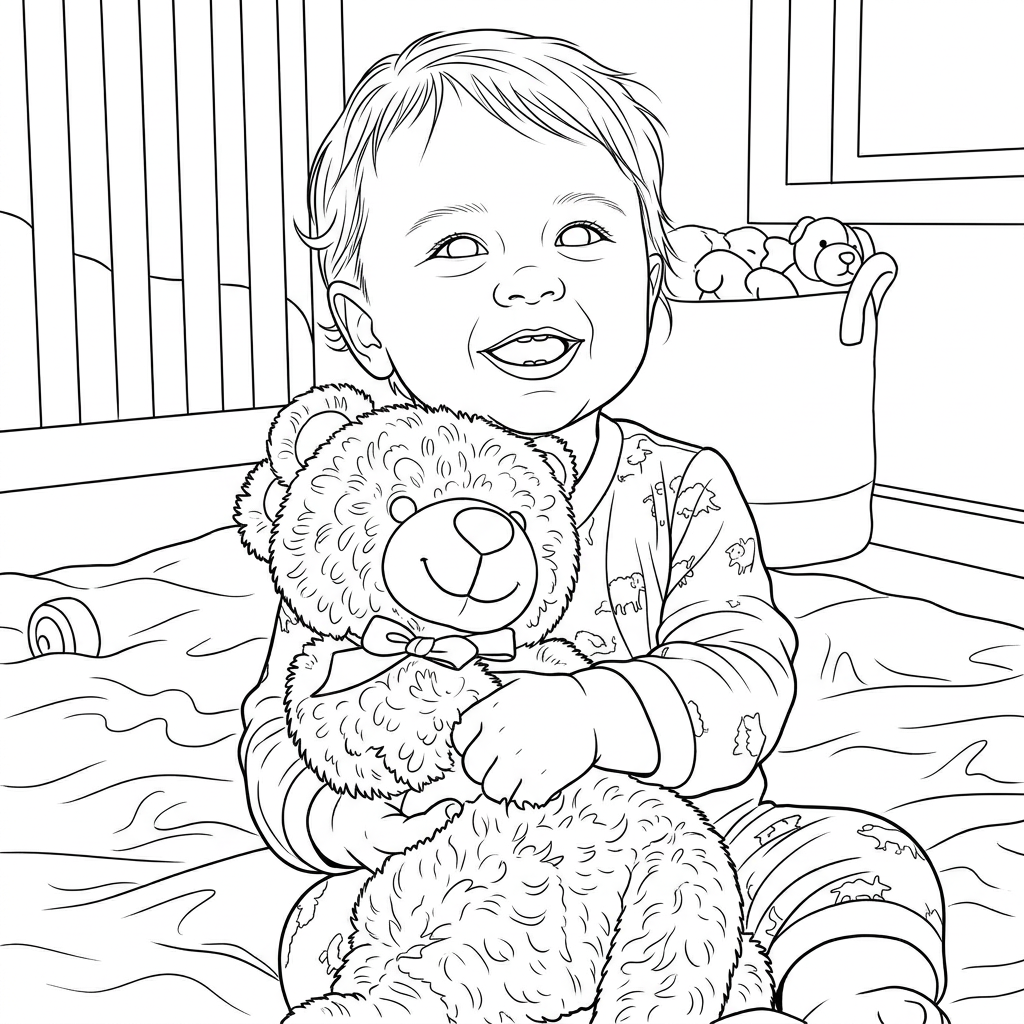 Baby’s First Year: coloring page